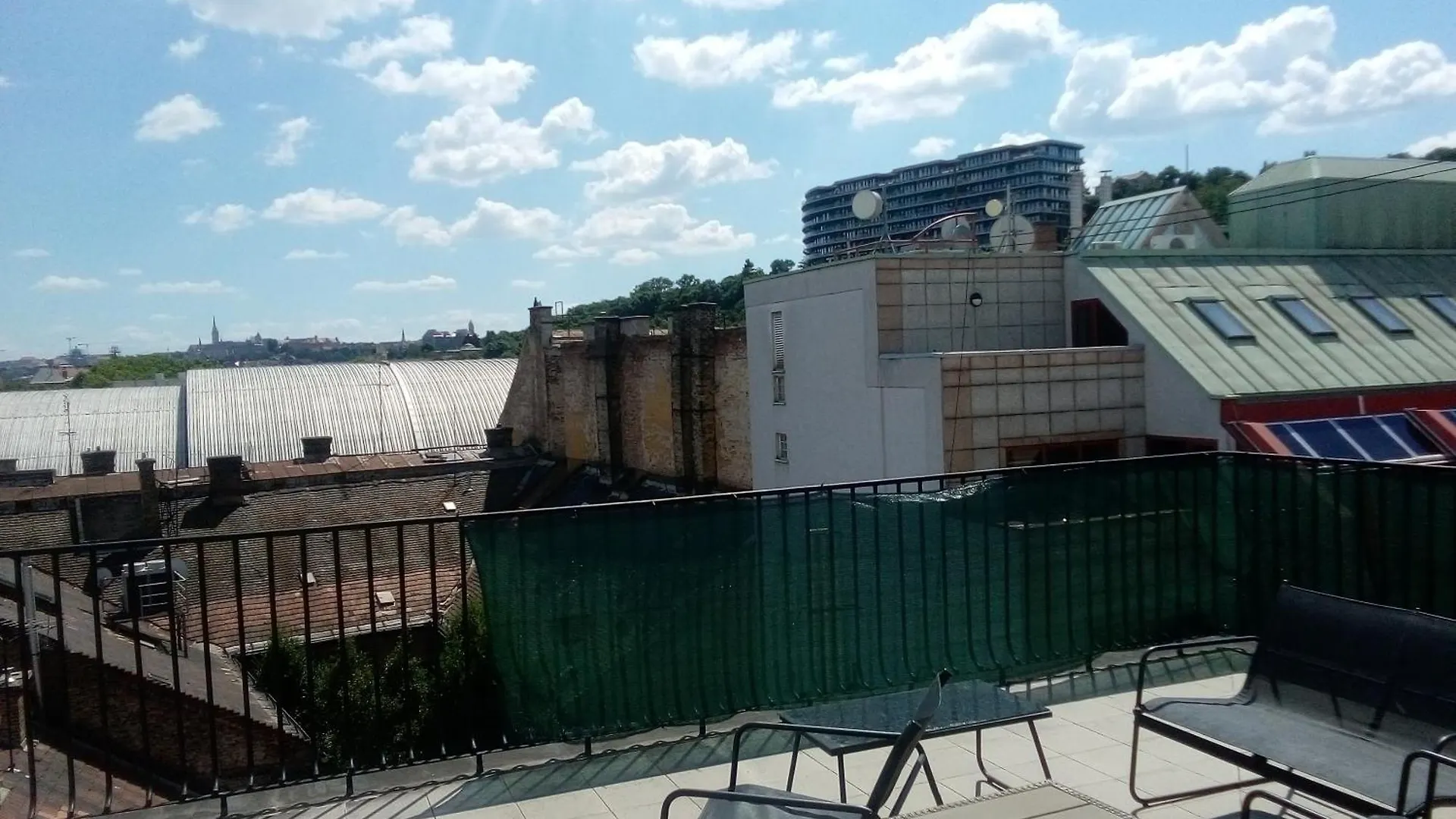 A Rooftop Near Danube And Margareth Island Budapest